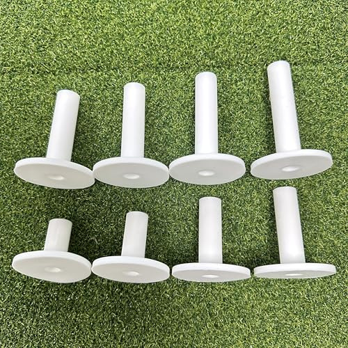 HH-GOLF Rubber Golf Tee for Mats, 8 Mixed-Size Castle Tees for Golf Practicing with Mats and Nets Used Indoor Outdoor Backyard Home