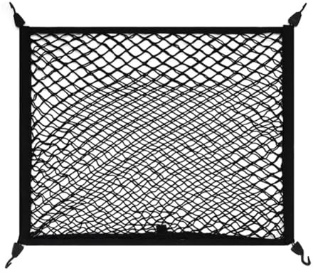 YHQKJ Red Maletero de Coche para VW Multivan T7 2021 2022 2023 2024, Red Almacenamiento de Carga Malla Elástica Organizador Maletero con Ganchos Accesorios, B/Double-Layer Flat Net- H/100x60