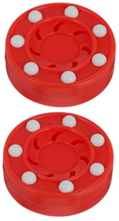 WHAMVOX 2 Piezas Puck de Hockey sobre Patines Profesional y Resistente Pelota de Entrenamiento para Hockey Material de Alta Dureza Uso Diario y Competición