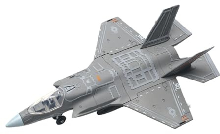 RCGOFOLLOW Airplane Model Allows for Quick Assembly Without for Glue Educational Assembly Fighter Jet Model Easy Aircraft Building Tabletop Ornament Plane Diecast Aircraft Fighter, F35