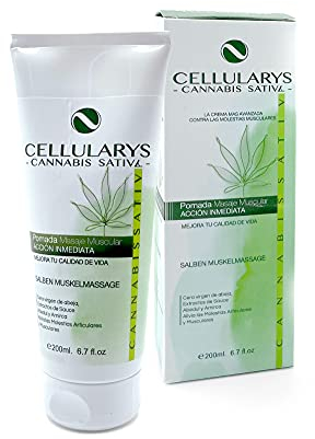 Cannabis-Muskel creme, schmerzgel mit Bio-Hanfsamenöl bei Muskelschmerzen/entzündungshemmende für beine Rücken-Nacken-Kniegelenk/Hanfprodukte für Muskelentspannung mit hanföl 200 ml