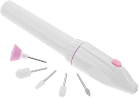 FIXOSHEE Manucure Polisseuse Électrique Portable Compacte Ponceuse Ongles Multifonction Silencieuse pour Usage Professionnel et Domestique Outil Sans Batterie pour Ongles Épais et