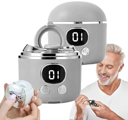 Coupe-ongles électrique pour personnes âgées avec loupe, coupe-ongles/polisseuse automatique 3 en 1 avec attrape-ongles et lumière LED, outil de manucure à faible bruit pour ongles épais (Grey)