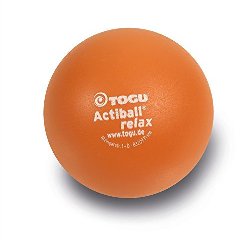 TOGU Actiball Relax luftgefüllter Faszienball Massageball Faszienmassageball, Orange, M, 8 cm ø