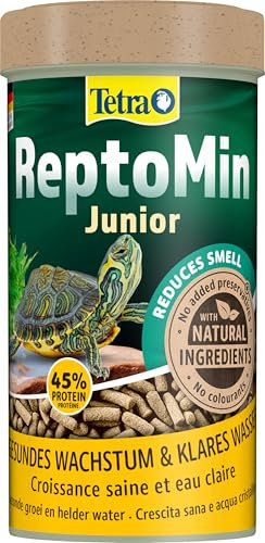 Tetra ReptoMin Junior Schildkröten-Futter - Futtersticks speziell für heranwachsende Wasserschildkröten, 250 ml Dose