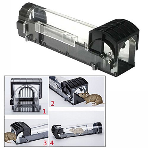 Gearmax Trappola per Topi,Umana Cattura Live e di Trap Riutilizzabile per Interno e Esterno Facile da Usare e Pratico