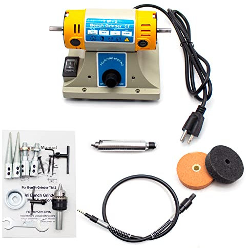 Toplionace Lucidatrice del tornio da banco per lucidare i gioielli TM-2 350W 220V (Without Bench)