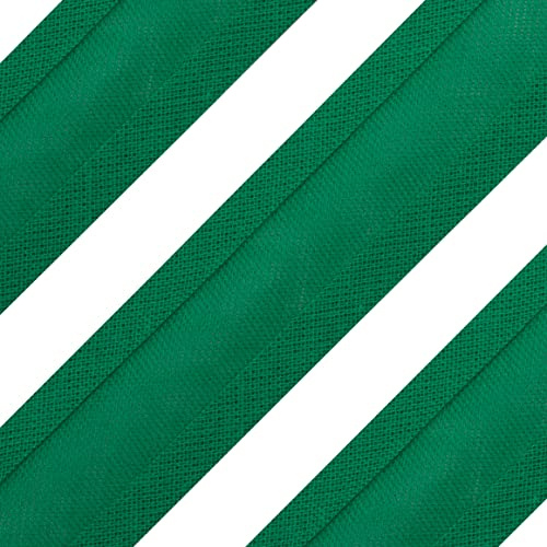 Realm Bias Binding Tape, Cotton, 1 Inch / 25mm - 5 Metres (Emerald)