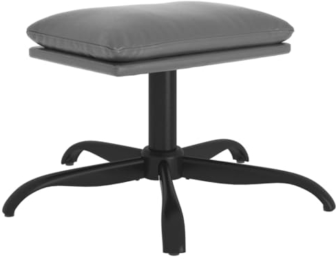vidaXL Fußhocker Hocker Fußbank Fußstütze Fußschemel Ottomane Sitzhocker Fußablage Polsterhocker Wohnzimmer Anthrazit 60x60x36cm Kunstleder