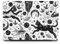 Berkin Art Case for 13.5 Microsoft Surface Laptop 5/4/3/2, Alcantara Palm Rest for Model 1769/1867/1958/1950 with Keyboard Cover & Screen Protector Space Art Abstract Boho Cute Cat Vintage