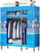 BZGPMFUD Tragbare Kleiderschränke, Leinen-Kleiderschrank, Stoff-Kleiderschrank zum Aufhängen von Kleidung, 123 x 45 x 170 cm, mit Kleiderstangen, Fächern, Stoffschränke für Schlafzimmer, Dunkelgrau