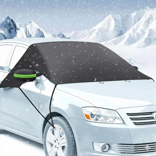 Taylor & Brown Car Windscreen Cover for Winter, Windshield Cover for Ice and Snow, 600D Oxford Cloth Leakproof & Heavy Duty Frost Protector Fits Most Cars, SUV-All Weather 250 x 110cm