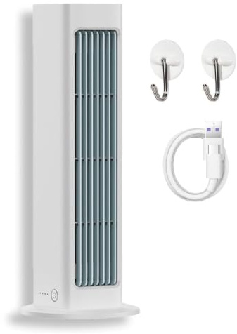 Breezamax Aire Acondicionado,Qinux Breezamax,2026 Personal Portátil Y Súper Silencioso,Ideal Para El Hogar,La Oficina,El Dormitorio (Blanco)