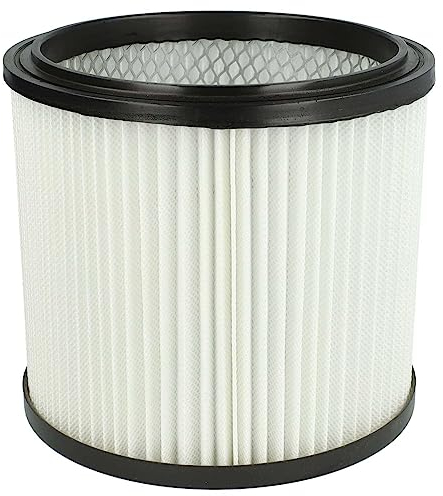 vhbw 1x Faltenfilter kompatibel mit Mauk NTS 20 Staubsauger - Patronenfilter, Schwarz Weiß