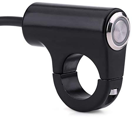 Yosoo Health Gear Interrupteur Guidon Étanche Moto, Bouton-Poussoir, Commutateur de Commande, Modèle A