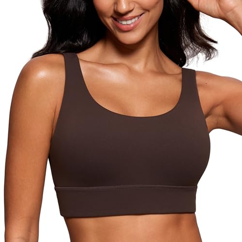 CRZ YOGA Butterluxe Reggiseno Schiena a U Marrone-Caramello M