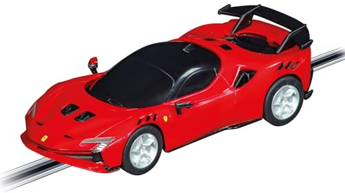 Carrera GO!!! 20064250 Ferrari SF-90 XX Stradale Slotbil (Rosso Corsa), skala 1:43, kompatibel med GO!!!, GO!!! och Battery Operated, autentiska detaljer för barn och vuxna