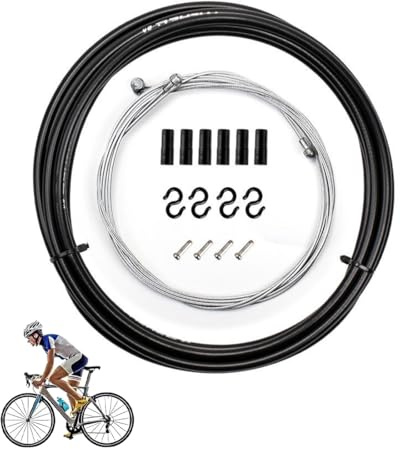 Kit de Cables y Carcasa de Cambio de Bicicleta, Juego de Piezas de Repuesto de Cable de Palanca de Cambios Universal, Kit De Carcasa De Cable De Cambio De Bicicleta Universal