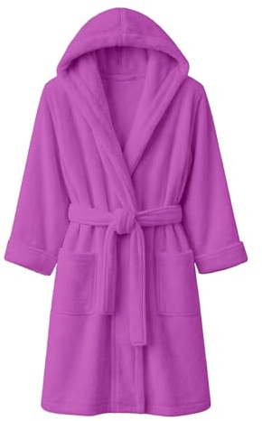 Dorian Home - Accappatoio Uomo e Donna in Spugna con Cappuccio, Tasche, Cintura a Passanti e Gancio in Cotone 100% di Alta Qualità, Durevole e Resistente, Morbido, Assorbente e Lavabile in Lavatrice