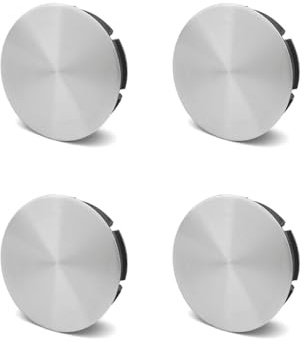 Ysbxitu 4 x 50 mm hjulnavkapslar för fälgkåpor kompatibla med FiAT – hjulnavlock bil navhjul mittkåpa ersätter perfekt passform och hårt fodral silver för biltillbehör