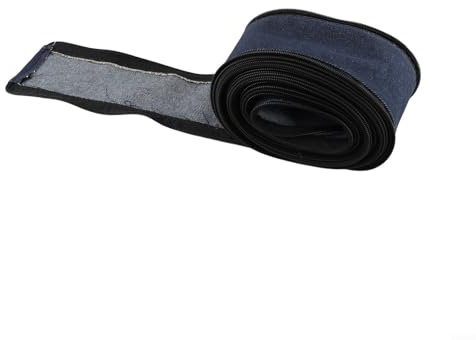 Cache-câble de lampe torche TIG avec chaîne de tirage, protecteur de câble de soudure bleu, largeur fermée de 4,5 cm, pour torches MIG/pour torches à refroidissement par air TIG #9 et #17, longueur de