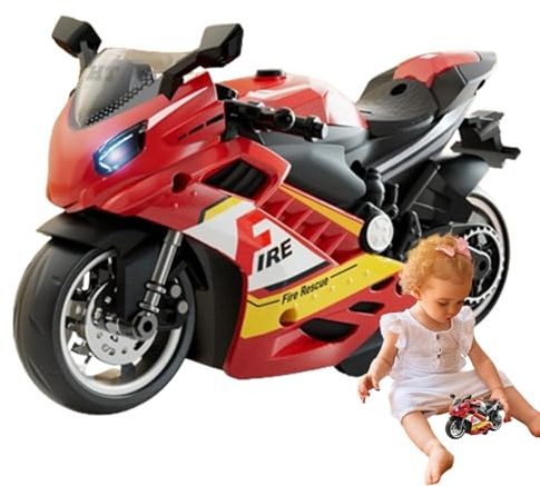 Ljud och motorcykel, motorcykel leksak, figurkit med ljud och | Mini motorcykel motoriserad leksak med ljud och ljus för vuxna