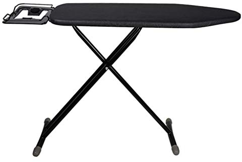 Tabla de Planchar para Hotel, Tabla de Planchar Gruesa Plegable de Color sólido, Estante de Hierro eléctrico Estable de Metal Ajustable, 120 * 31 * 75 cm Suministros de lavandería (Color: Negro) (ne