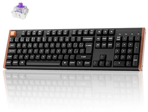 Keychron K10 HE Teclado Gaming Inalámbrico, ISO-ES 100%, Interruptores Magnéticos de Efecto Hall, 2,4 GHz/Bluetooth 5.2, Teclado Programable Compatible con Mac y Windows, Edición Especial – Negro