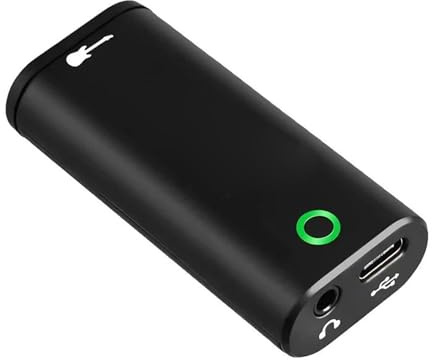 Annadue Interfaz de Sonido de Guitarra de Bolsillo, Tarjeta de Sonido de Grabación Portátil con Puerto Tipo C, Plug Play, Baja Latencia, Monitoreo de Auriculares, para Guitarra