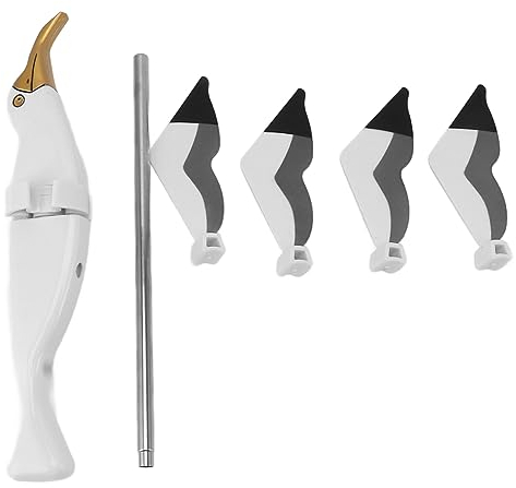 Molinillo de viento para jardín con gaviota, resina resistente a la intemperie, hierro, fácil instalación, hermoso diseño, añade color al jardín, patio