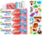4 Pack Bundle Multipack - Aquafresh Splash Toothpaste 3-8 Years Strawberry 50ml - 4 Pack. A Hadco Bundle with Our Free Puffy Sticker Sheet (Sticker Sheets are Selected at Random) Kids Toothpaste.
