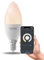 CALEX Lampe LED Intelligente - Lot de 5 - E14 - Ampoule LED WiFi en forme de bougie - Lumière blanc chaud - Fonctionne avec l'application, Amazon Alexa et Google Home - 5W