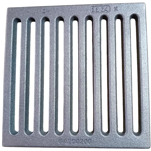 LUNA WAY CAST IRON - Griglia per cenere in ghisa | Ottimizza tiraggio camino e stufa | Resistente alte temperature | Facile pulizia, Ghisa, 20 x 20 cm