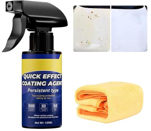 Rivestimento auto – Nano spray esterno | Rinnovo automobilistico a lunga durata per camion, SUV, | Spray dettagliante per il restauro esterno, per proteggere e lucidare pneumatici e quadri