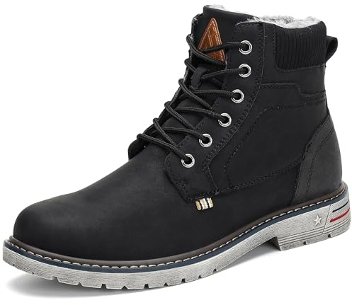Mishansha Scarpe Uomo Stivaletti da Trekking Eleganti Scarpe da Ginnastica Stivali da Escursionismo Invernali Impermeabile Outdoor