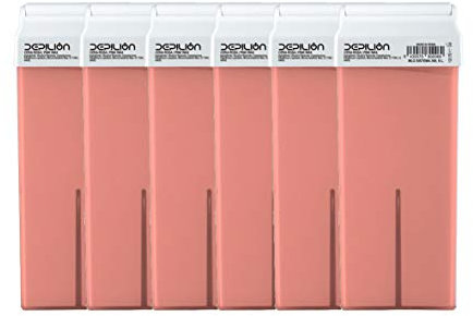 Cera depilatoria Roll On 6 x cartuchos de 100ml Rosa - Roll-on Cera para depilación