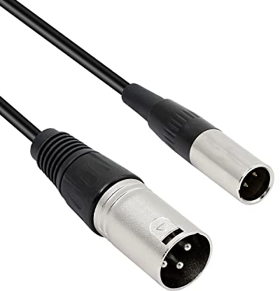 MEIRIYFA Mini XLR a XLR Cavo per Microfono 3 Pin per BMPCC 4K Video Assist 4K Sharp 8K (0,3 M)