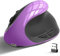 cvavot Mouse Ergonomico, Mouse Senza Fili Ricaricabile per Mani destrimani Piccolo Mouse a 6 Tasti 3 Regolabile 800/1200/1600 DPI per Computer Portatile Desktop, PC, MacBook (Viola)