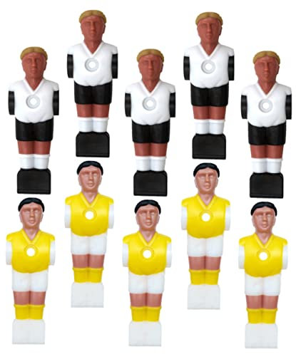 Happyyami 10stücke Fußballfiguren Aus Kunstharz Für Tischfußballspielzeug Tischfußballspieler Zubehör Für Tischfußballgeräte Verschleißfest Und Langlebig