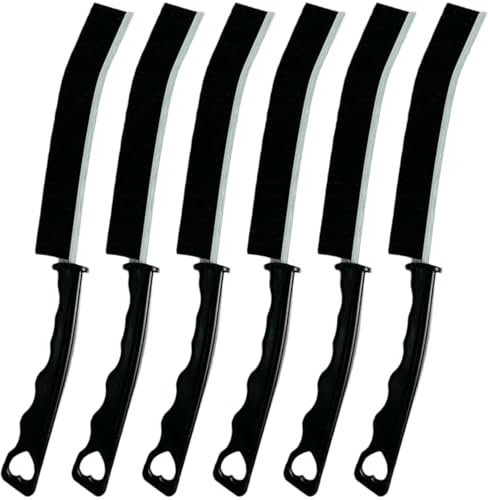 HKaizen 6 PCS Cepillos Limpieza Juntas | Cerdas Duras para Azulejos, Baño y Cocina | Cepillo para Limpiar Juntas, Rincones y Grietas | Mango Antideslizante, Multiusos Hogar, Superficies Difíciles