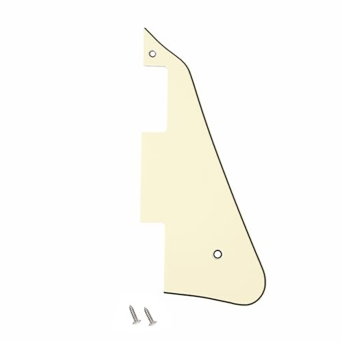 Banworks 3 Ply Les Paul Pickguard LP Pickguard Scratch Plate 2-Hole Electric Guitar Pickguard for USA Gibson Les Paul LP JT/HB-05 Cream