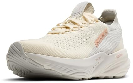 Brooks Women’s Glycerin Stealthfit 22 Neutral Running Shoe - Coconut/Oyster/Rose - 8 Medium