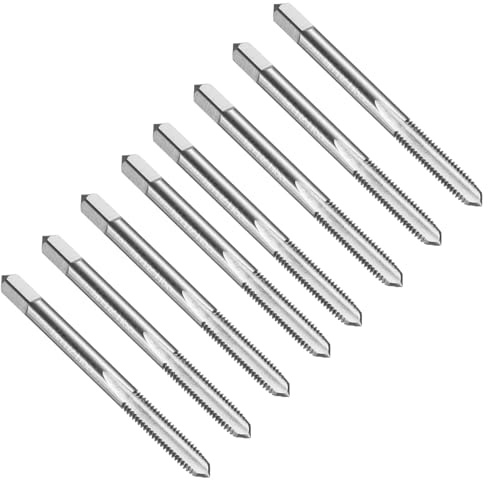 QUARKZMAN 8 stycken metric gängborrar, M5 x 0,8 HSS gängskärare, högergänga