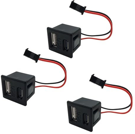 Confezione di 3 lampadine con connettore USB integrato e tipo C in una ricarica efficiente di più dispositivi nella spedizione di corrente