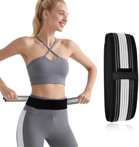 OIXEYA Ceinture pelvienne, bandage de hanche, ceinture de hanche pour hommes et femmes - bandage sciatique, ceinture pour douleurs de hanche, ceinture sacro-iliaque, respirante, antidérapante(140cm)