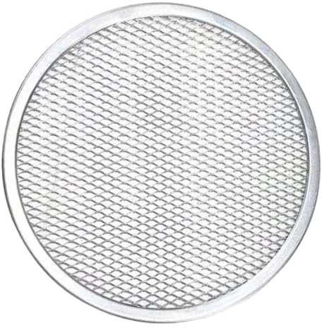 GALPADA Teglia per Pizza in Alluminio 23 Cm Superficie Antiaderente e Fori per Ventilazione, Piastra Forno Versatile per Pane, Torte e Pizza, Utensile Cucina Resistente e Facile da Pulire