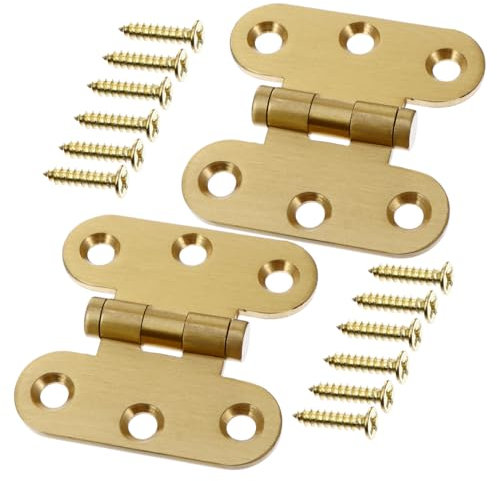 jojofuny 2piezas Bisagras Resistentes Para Puertas De Cocina y Muebles Unidades Tornillos Para Armarios