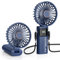 Morelax Ventilador de Mano, Mini Ventiladors Portátil, 5200mAh Recargable, Bolsillo Pequeño Ventilador Con 6 Niveles de Velocidad, USB，Plegable 180° para Casa, Oficina, Escuela, Exterior, Azul
