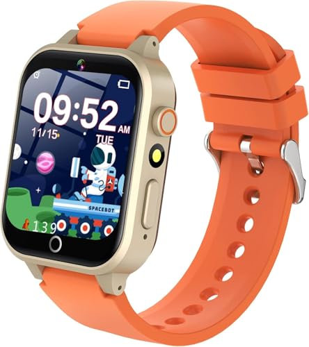 Reloj Inteligente Niño Niña - 26 Juegos Educativos, Smartwatch Niño con Cuentos Audio Control Parental Podómetro Linterna Cámara Despertador Calendario Calculadora, Regalos de 4-14 para Niños y Niñas