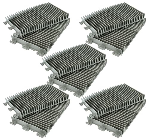 vhbw 10 x borste ersättning för Zodiac R06388800 för poolrobot, pooldammsugare – av PVC, 21 x 12,5 x 2,4 cm